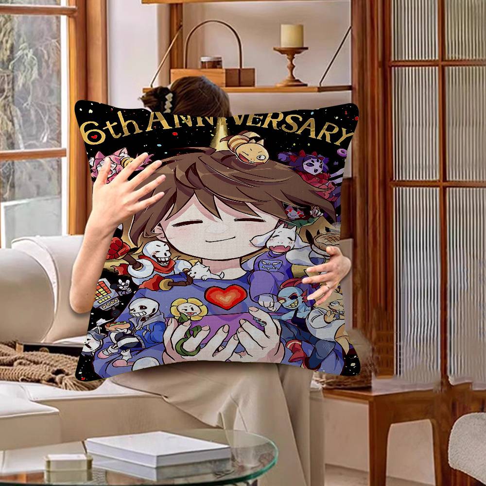 Game U-Undertale Pillowcases Home Bedding Decorative Pillow Cover Wedding Super Soft Pillow Case
