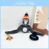 Nuovo Peluche Scimmia Gorilla Tag Bambola Giocattolo Morbido Con Cappello Alto 25cm