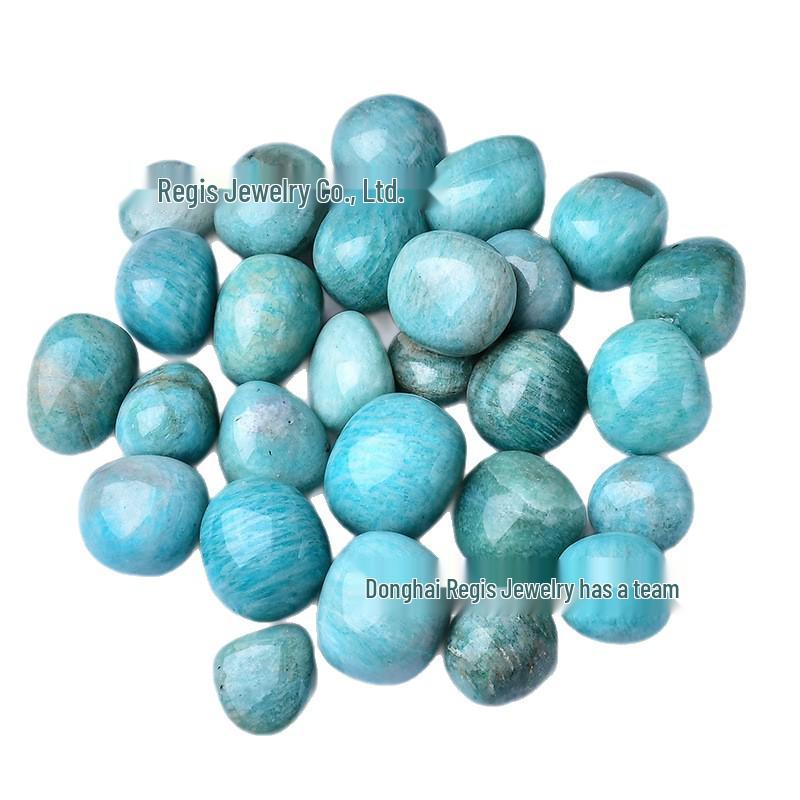 Высококачественный полированный галтованный камень амазонит 2-3cm 100g