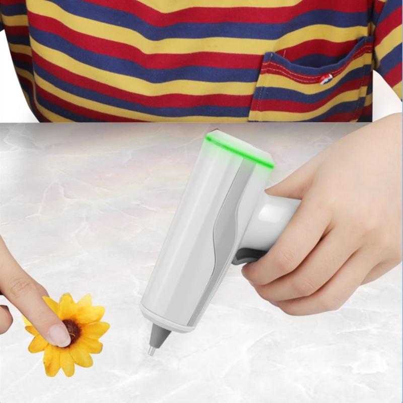 Tragbares, wiederaufladbares, kabelloses Heißklebegerät mit Stromversorgung über USB und 2200 mAh Akku, perfekt für Heimwerkerarbeiten