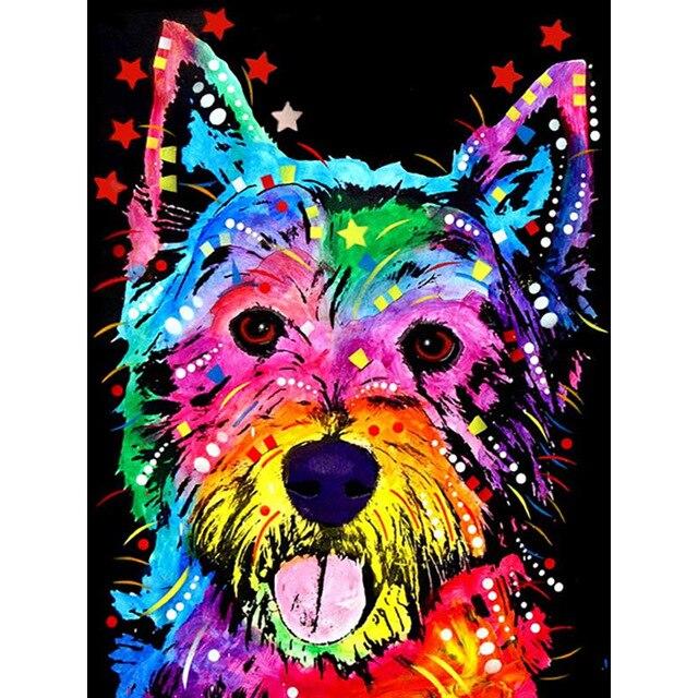 Volle quadratische/runde Bohrer 5D DIY Diamant Malerei Tier Hund Kreuzstich Cartoon Diamant Mosaik Diament Malerei Home Decor Geschenk