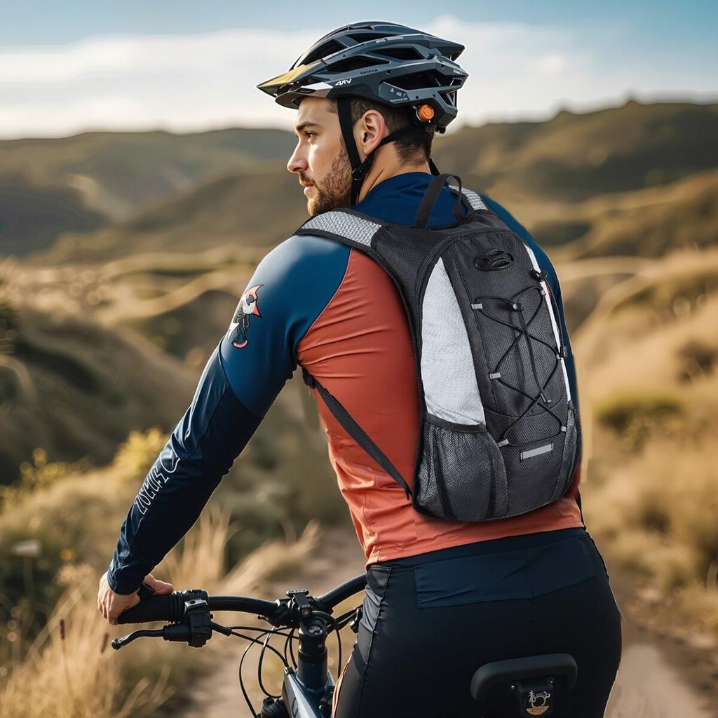 Lightweight Hydration Pack Backpack 2L Water Bladder Biking Hiking Running