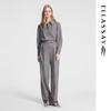 ELLASSAY Women's Wool Blend Straight-Leg Casual Trousers