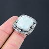 Memorial Day Angebot Sterling Silber Amazonit Stein Versprechen Neuer Ring Schmuck US 6