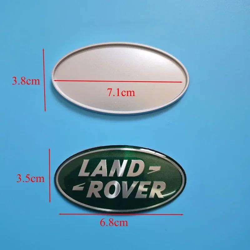 4pcs Aluminium Logo Land Rover Emblem Car Front Sticker Rear Trunk Fender Badge For Land Rover Freelander Discovery Defender XS7