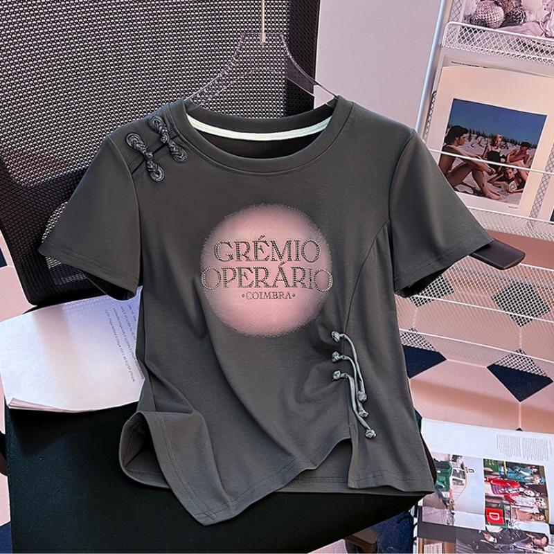 

Летняя повседневная футболка с коротким рукавом и бантом, женская летняя нерегулярная приталенная белая футболка, женская мода, элегантные простые офисные женские футболки 24261 XL серый