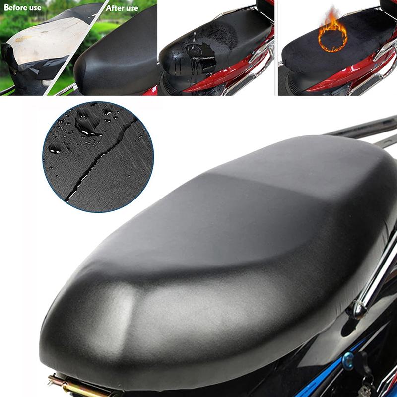 Motorcycle Seat Covers Protector Autocycle Seat Cushion Waterproof Pu Leather Anti Scratch Cover Mats For Motor Electric Scooter