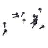 3x200 Pieces Black Plastic Safety Eyes for Teddy Bear Doll Animal Toys 4MM