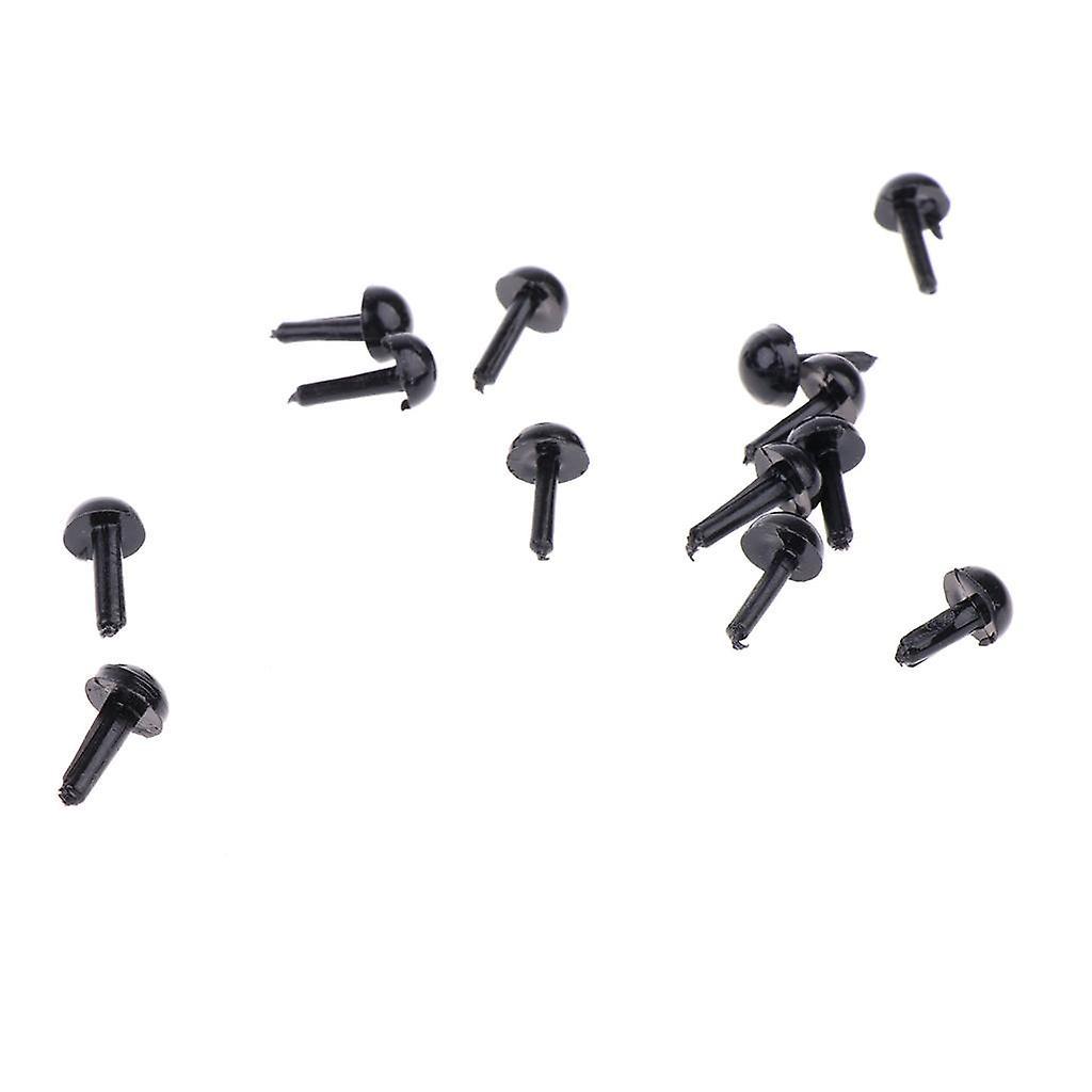 3x200 Pieces Black Plastic Safety Eyes for Teddy Bear Doll Animal Toys 4MM