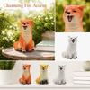 Outdoor Garden Decoration Resin Fox Figurine Small Animal Sculpture for Home Desktop Display and Creative Landscaping Accessory