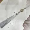 Vintage Chinese Hanfu Pendant Traditional Tassels Waterdrop Waist Pendant Fashionable Jewelry Decor for Celebrations