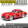 1:24 Mercedes Benz 300SL Flügeltürer W198 Nr.35 Klassischer Rennwagen Legierung Metall Druckguss Modellauto Ton und Licht Rückziehmotor Spielzeug Geschenk