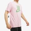 Nike Sportswear Big Logo Print Round Neck Casual Sports Retro Short Sleeve T-Shirt Men T-Shirt Pink BQ1266-629