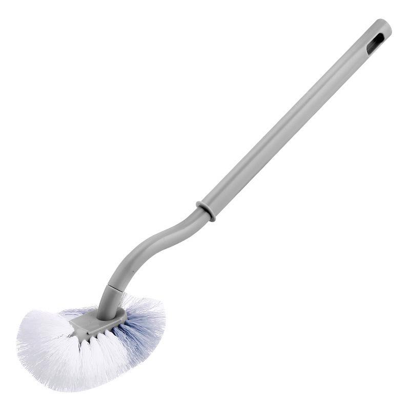 Wall-Mounted Long-Handle Toilet Brush for Thorough Cleaning