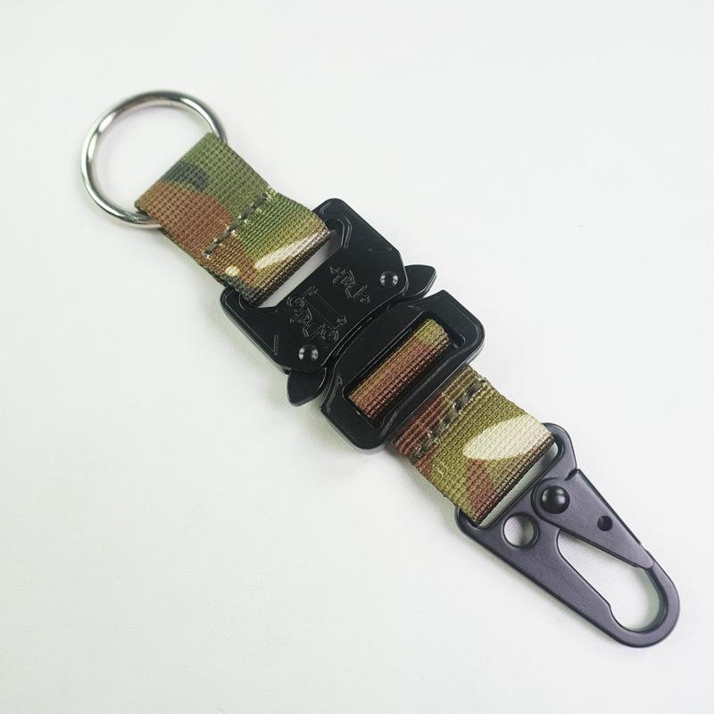 Alloy Cobra Buckle Tactical Keychain Hook for Outdoor Sports