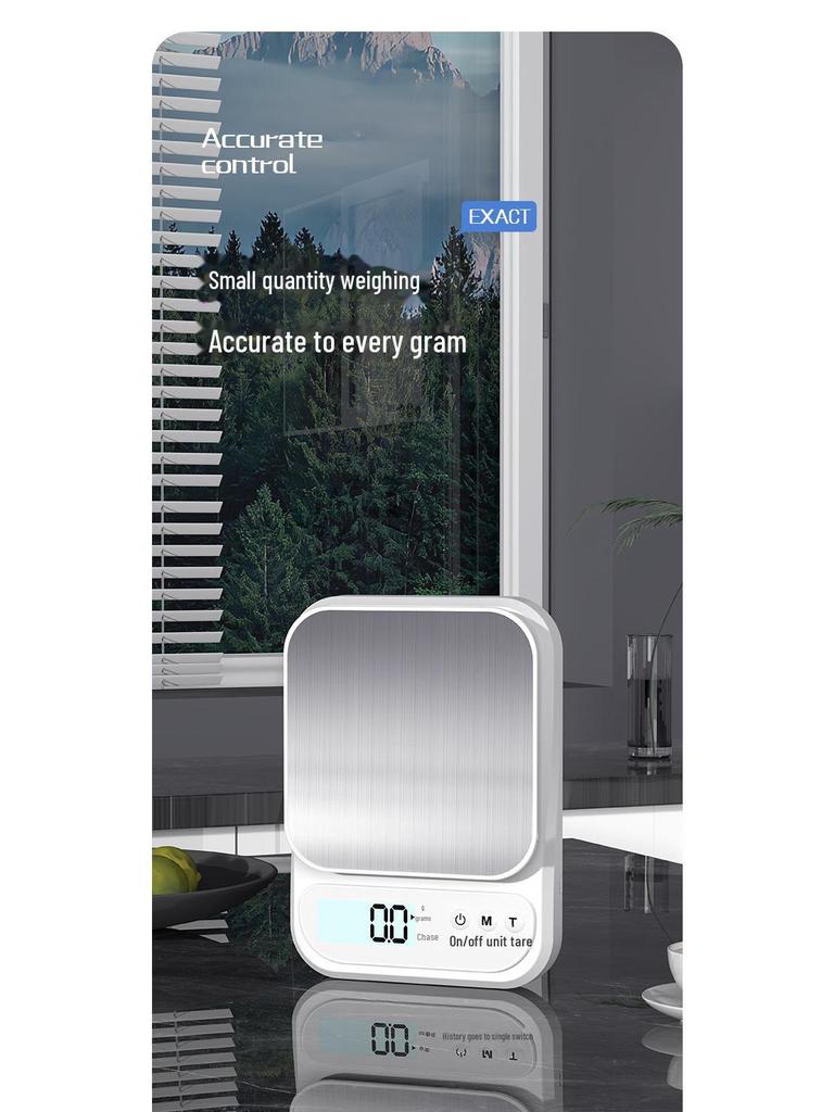 Beiyue High-Precision Stainless Steel Kitchen and Coffee Scale - 0.1g Accuracy