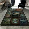 Fish Fantasia Pattern Rug Floor Mat for Living Room or Bedroom Soft and Comfortable Carpet a Gift for Birthday and Holiday.