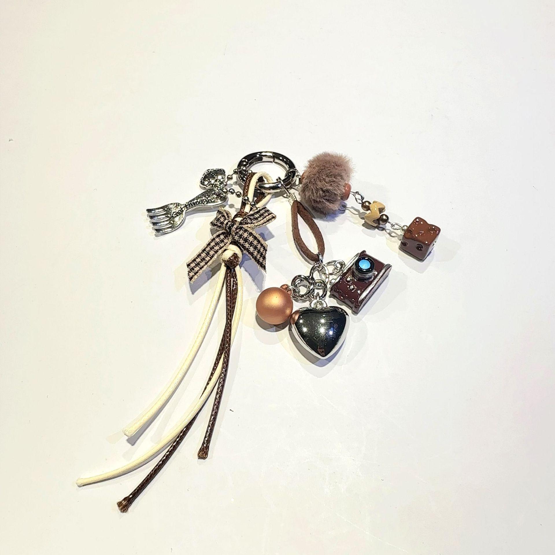 Creative Cartoon Keychain Cute Bag Charm & Car Pendant