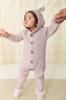 Bear Ear Knit Coverall JBNO245048 Baby LAV 50 [Jamie Kay]