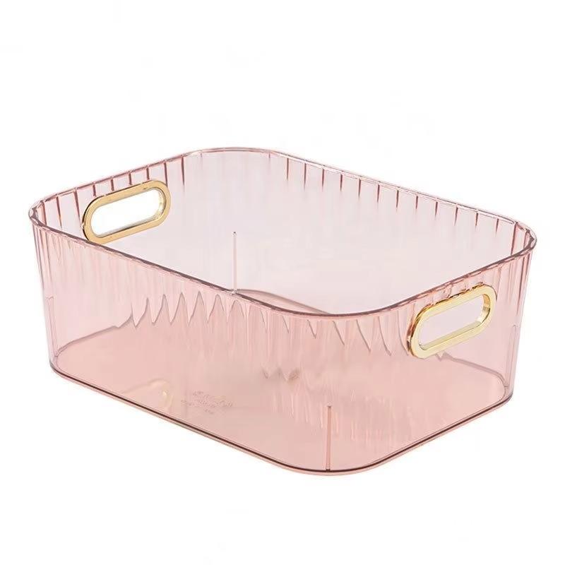 3/2Pcs Multi-Purpose Plastic Organizer Green Rectangular Storage Box with Handle for Bathroom Makeup Pet Kitchen Pantry