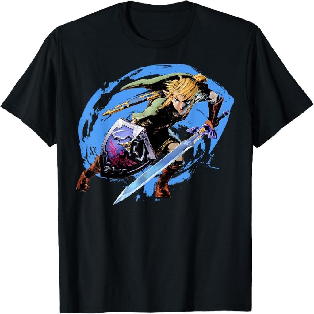 The Legend of Zelda_ Twilight Princess Link Gemälde Porträt T-Shirt