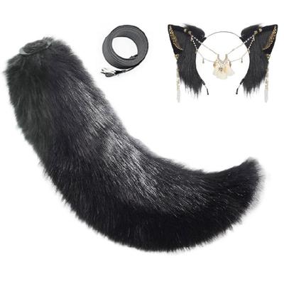 Vlk Kočky Lišky Ocas Vlčí Uši Čelenky Halloweenská Vánoční Párty Kostým Hračka Dárek pro Ženu Muže Cosplay