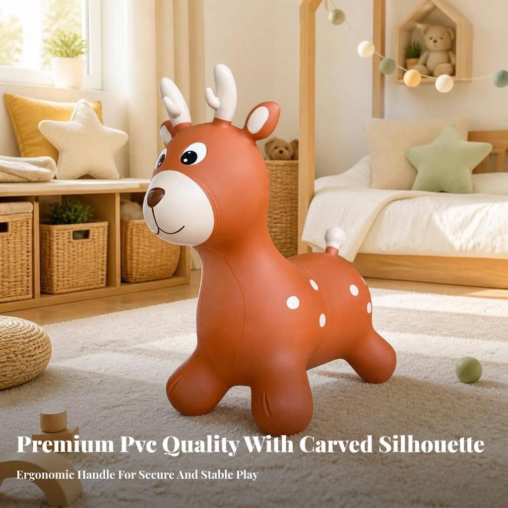 Hopping Deer Stable Toy for Young Children