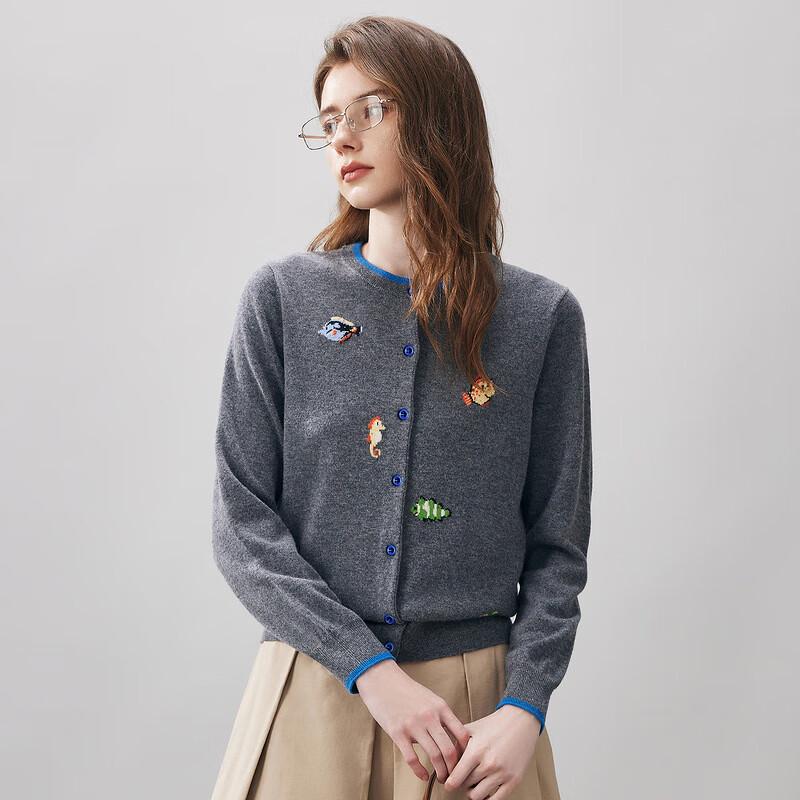 Komomboka Women's 2025 A/W Youthful 100% Wool Cardigan