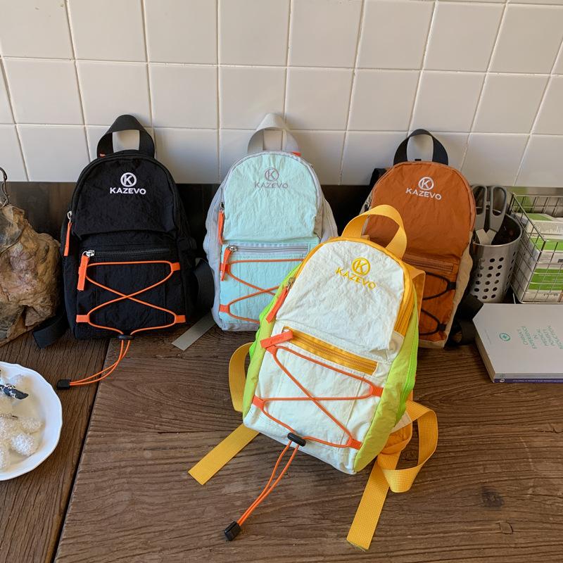 Backpack Contrast Color Leisure Light Travel Riding Backpack Sports Hiking Outdoor Hiking Bag School Bag