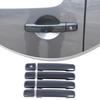 Carbon Fiber ABS Outer Door Handle Cover Trim For Nissan Frontier 2009-2017