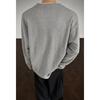 Fake Two Long Sleeved T-shirts, Men's Spring and Autumn Trend, Waffle Style Loose Fit, Bottom Layer, Simple Casual Top