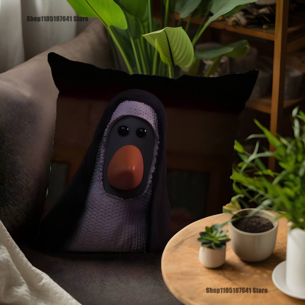 

F-Feathers M-McGrawS Pillow Case For Sofa Decor Car Office Room Printing Cushion Cover Decorations and Protector 12x12Inch