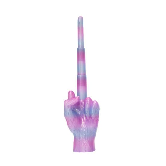 3D Printed Retractable Middle Finger Telescopic Middle Finger Figurine Stress Relief Toy Home Office Living Room Desktop Decoration Ornament Gag Gift