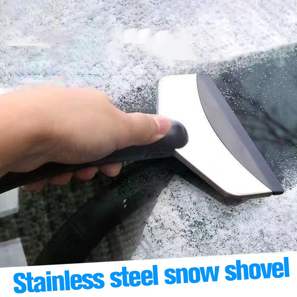 1pc Car Snow Shovel Winter Windshield Defrosting Ice Scraper Tool Stainless Steel Car Windshield Snow Remover Car Accessories