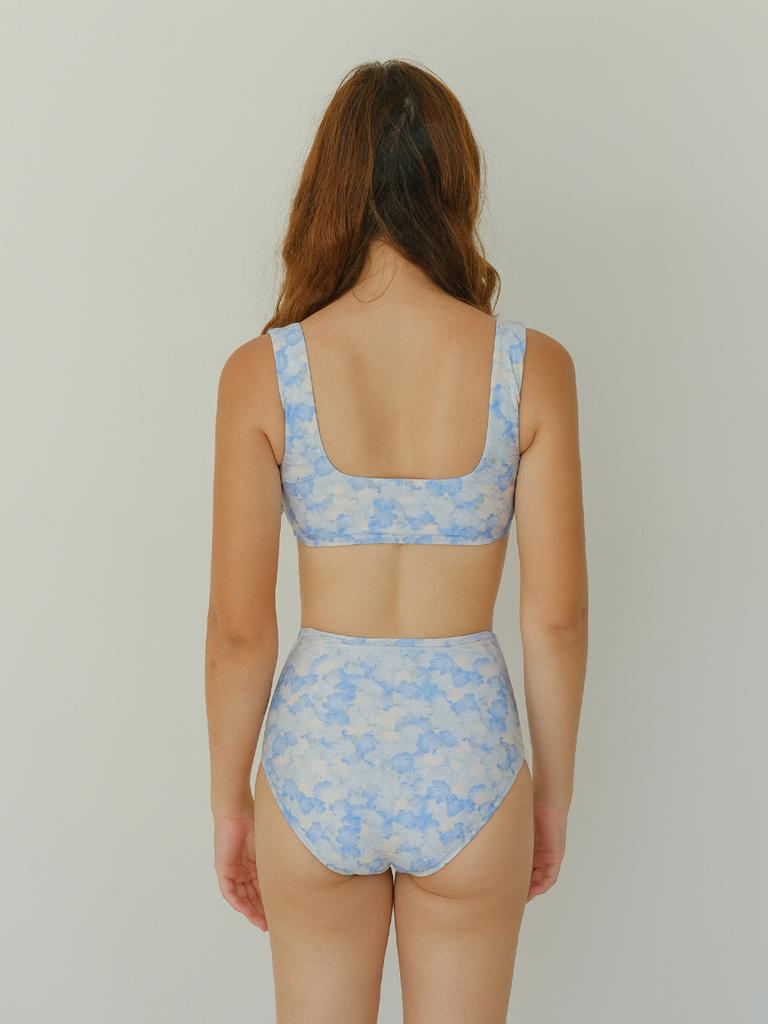 Painbei High-Rise Briefs Aqua Blossom
