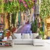 3d Continental Street Wallpaper Flower Scenery Expanding Wall Mural Living Room Bedroom Wall Mural