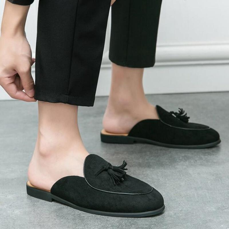 Nowe męskie zielono-czarne półpantofle do jazdy samochodem, casualowe, lakierowane, zamszowe, mokasyny, oddychające, mokasyny, Zapatos Hombre