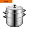 Supor 30cm 3-Layer 304 Stainless Steel Steamer Pot