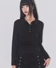 ILLIGO Collared Shirred Top Black
