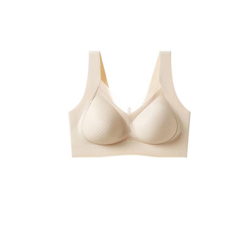 Original New Comfortable Seamless Vest Type Pull-up Gathering Sub-breasts Anti-sagging Without Steel Ring Underwear Bra Cover