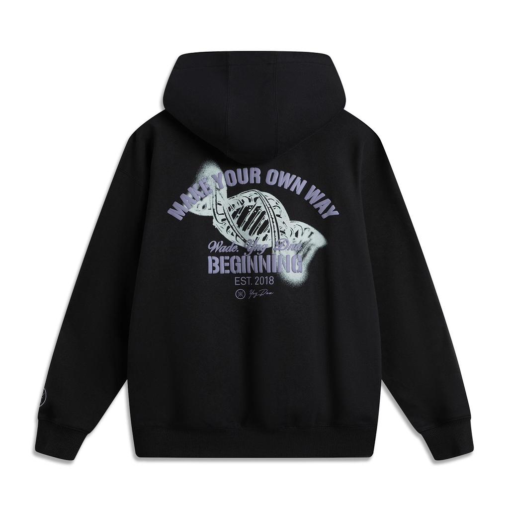 Li-Ning Men's Lifestyle Series Pullover Hoodie Black AWDUH31-1
