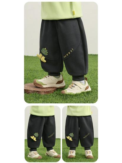 Kaka Panda Kids' Spring/Autumn Casual Pants - Boys' Sports & Girls' Trendy Long Pants for Toddlers