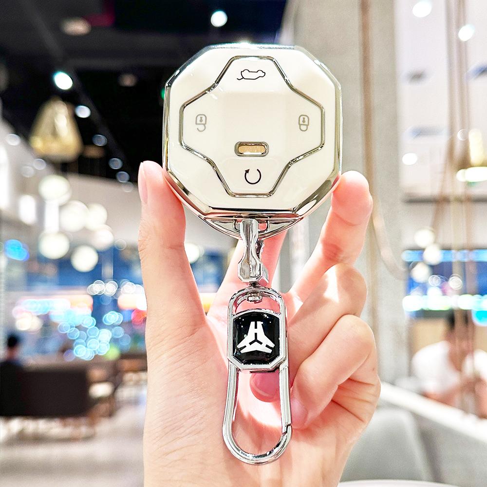 Soft Tpu Auto Shell Fob Keyless Protector For Chery Jetour T2 Traveler Dashing X-1 Plus Dtc Car Key Case Cover