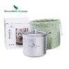 Titanium Double-Layer Tea Infuser Cup With Lid Fairness Pitcher Portable Home Travel Gongfu Set