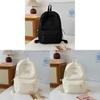 Nylon Girl Backpack With Letter Pattern And Double Shoulder Straps For Daily Use