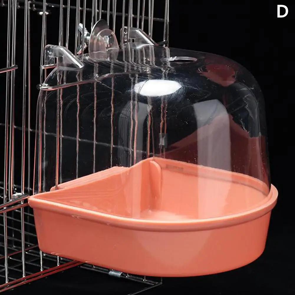 

Hanging Bird Bath Is Waterproof Wear-resistant And Easy To Clean Cage-style External Bath For Birds Such As Parrots And Myn оранжевый