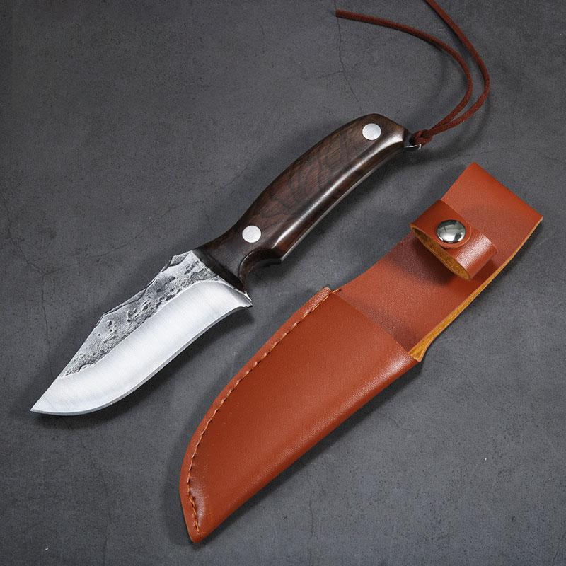 

8-дюймовый бытовой кухонный нож из нержавеющей стали для обвалки овощей, бытовой нож для фруктов, походный нож для барбекю, нож для резки мяса на гриле, инструмент для выживания