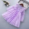 Koreanischer Stil Mädchen Netz-Prinzessinnenkleid mit Schmetterlingsdesign – Frühling/Herbst Mode