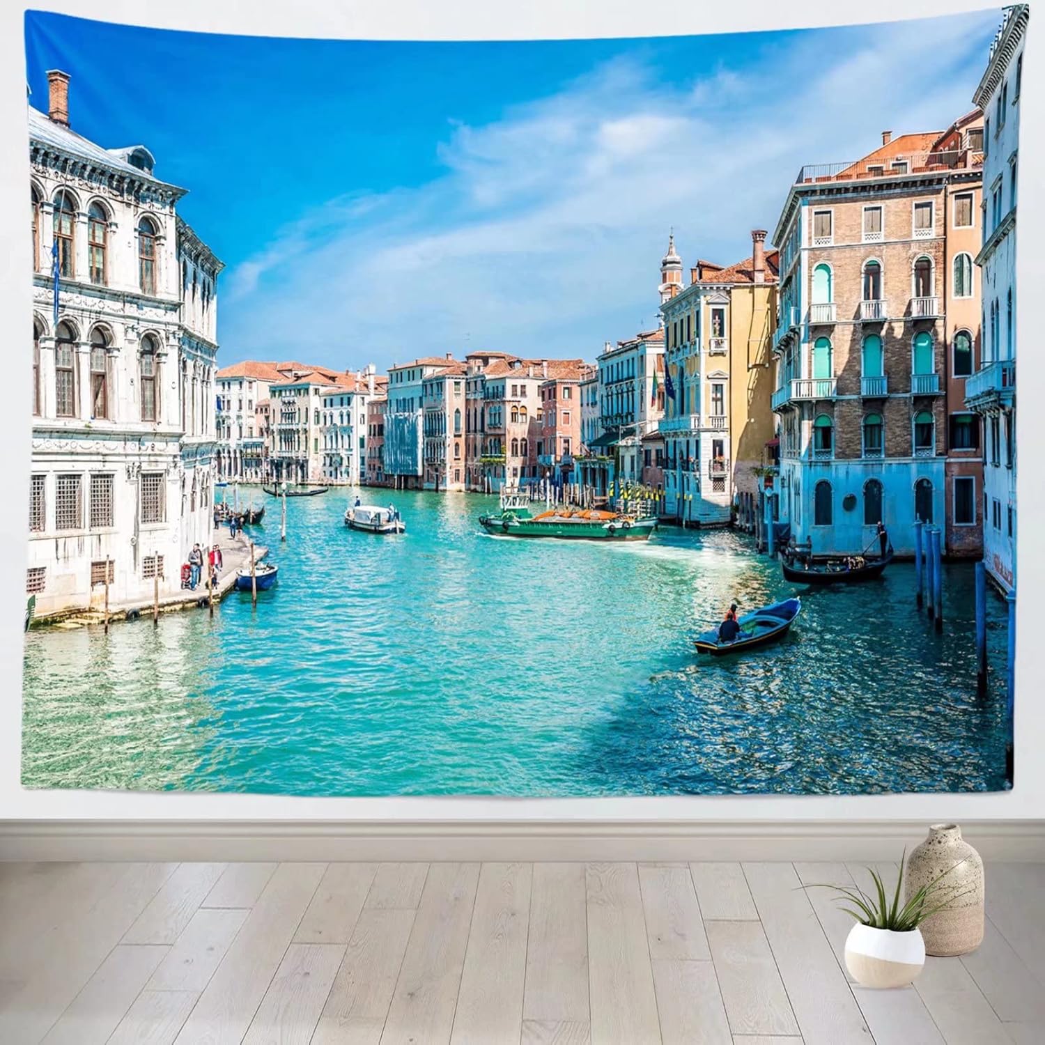Tapestry Loccor Venice Italy 75x100 чёрный