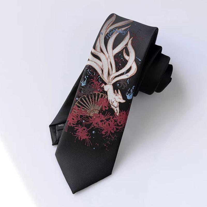 JK Uniform Tie Fox Tie Men Anime Ties For Men Hanfu Costume Photography Props Halloween Cosplay Props